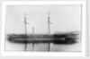 A starboard broadside view of 'Briton' (1861) at quayside in Southampton by unknown