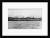 A starboard broadside view of the tanker 'British Prestige' (1931) lying in port, alongside other vessels by unknown