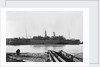 'Otranto' (Br, 1925), at quayside as a troopship by unknown
