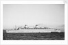 The 'Queen Elizabeth' (Br, 1940) at anchor, possibly in the River Clyde by unknown