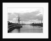 A view of the inner harbour at sunset from the harbour entrance west of the road bridge at Lowestoft, Suffolk by Smiths Suitall Ltd.