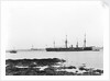 A view from Shotley with 'Adventure' (1904) and 'Ganges', ex 'Caroline' (1882) and 'Ganges II', ex 'Minotaur' (1863) at moorings by Smiths Suitall Ltd.