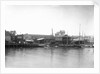A view of the river frontage of the Harris boatyard taken from the Wivenhoe side of the River Colne by Smiths Suitall Ltd.