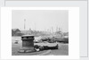 Man resting at Surrey Commercial Docks by unknown