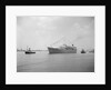 A port bow view of 'Southern Cross' (1955) under tow leaving Southhampton by unknown