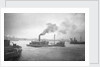 A starboard quarter view of 'Bullfinch' (1903) under way on the River Thames passing Woolwich by unknown
