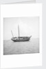 A port broadside view of a small fisher type junk anchored at Penang by David Watkin Waters
