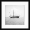 A port broadside view of a small fisher type junk anchored at Penang by David Watkin Waters
