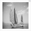 A port bow view of a Tolo Harbour fisher type junk by David Watkin Waters