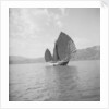 A port quarter view of a Tolo Harbour fisher type junk by David Watkin Waters