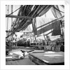 In the waist on board a Yeungkong fisher type junk at Aberdeen, Hong Kong by David Watkin Waters