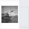 A port quarter view of an Aberdeen frame stern fisher type junk in Hong Kong harbour by David Watkin Waters