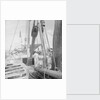 On board an Indian kotia type dhow anchored at Colombo, Ceylon by David Watkin Waters