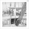 On board an Indian kotia type dhow anchored at Colombo, Ceylon by David Watkin Waters