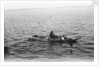 Man on a small boat by unknown