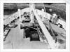 'Claymore' (1955) 14th June, looking down, and forward, on to the foredeck, the cargo winch and the windlass by unknown
