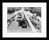 'Claymore' (1955) 14th June, looking down, and forward, on to the foredeck, the cargo winch and the windlass by unknown