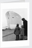 A port direct at bow view of 'Opalia' (1963); At the end of the ways, having just taken the water afterlaunching. A copy negative by Unknown
