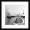 The Blue Star Line's 'Auckland Star'entering the King George V Dock in April 1964, assisted by the tug 'Atlantic Cock'. The 'Auckland Star' remained in service until 1978. by Grierson Collection