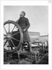 'Pommern' (Fi, 1903), 4-masted barque, Peter Karney at the wheel, steering by the wind by unknown