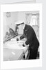 A ship's officer at the chart table of passenger liner 'Kenya' (1951) by unknown