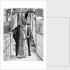 Mubarak Al-Sabah (Sheikh of Kuwait from 1896-1915) standing on a bridge by unknown