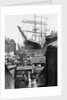 3-masted barque 'Penang' in dry dock at Millwall 1932 by unknown