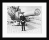 Earl David Beatty standing on the quarterdeck of his flagship, HMS 'Queen Elizabeth' as Admiral of the Fleet. by unknown