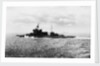 Battleship HMS 'Warspite' (1913) under way at sea off Cape Wrath in June 1943 by unknown