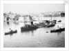 Tanker 'Ohio' (Br, 1940) under tow in Grand Harbour, Malta, with heavy damage received during Operation Pedestal by unknown
