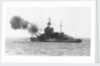 A port quarter view of 'Warspite' (1913), bombarding the French coast by unknown