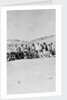 The Senior Naval Officer, Persian Gulf standing between the Sheikh of Dubai and the Sheikh of Henjam with their entourages. by unknown