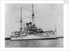 Battleship 'Asahi' (Jp, 1899) at moorings in Portsmouth harbour by unknown