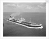 A starboard bow view of 'Amastra' (1958); Under way in the Strait of Malacca. by Unknown