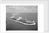 A starboard bow view of 'Amastra' (1958); Under way in the Strait of Malacca. by Unknown