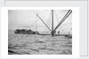 The steam cargo ship 'Cragoswald' (1899) after being torpedoed by German submarine 'U84' by Unknown