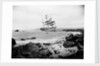 Starboard stern view of the sailing barque Glenbervie (1866) ashore when she ran aground by Gibson & Sons of Scilly