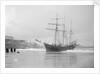 The schooner Mary Barrow (1891) on the beach by Gibson & Sons of Scilly