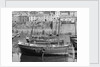 'Jane' Mevagissey lugger, dried out in Mevagissy harbour by unknown