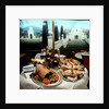 Dinner table spread aboard Union-Castle liner 'Transvaal Castle' by Marine Photo Service