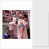 Macabre comic entertainment aboard an unspecified cruise ship, with a female passenger prostrate on a bloody slab - perhaps a variant of the Crossing the Line (the Equator) ceremony? by Marine Photo Service