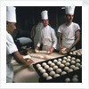 Chefs preparing breakfast aboard Union-Castle liner 'Windsor Castle' by Marine Photo Service