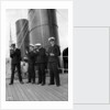 Four P & O cadets of the 'Viceroy of India' (1929) on the starboard side of the Bridge Deck with their sextants by Marine Photo Service