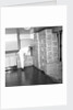 A storeroom containing boxes of Tetley's tea bags and Kellogg's Frosties, onboard 'Iberia' (1954) by Marine Photo Service
