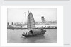A junk in Hong Kong harbour, 1933 by Marine Photo Service