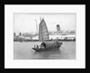 A junk in Hong Kong harbour, 1933 by Marine Photo Service