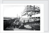 Passengers boarding the 'Orontes' at Immingham Dock, Humberside, England by Marine Photo Service