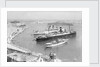 'Arandora Star' and the Donaldson Liner 'Letitia' in Grand Harbour, Valletta, Malta by Marine Photo Service