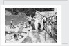 Passengers embarking into local boats from the landing stage, St Helena by Marine Photo Service