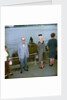Unidentified couple posing in front of the Mermaid sculpture, Copenhagen, Denmark by Marine Photo Service